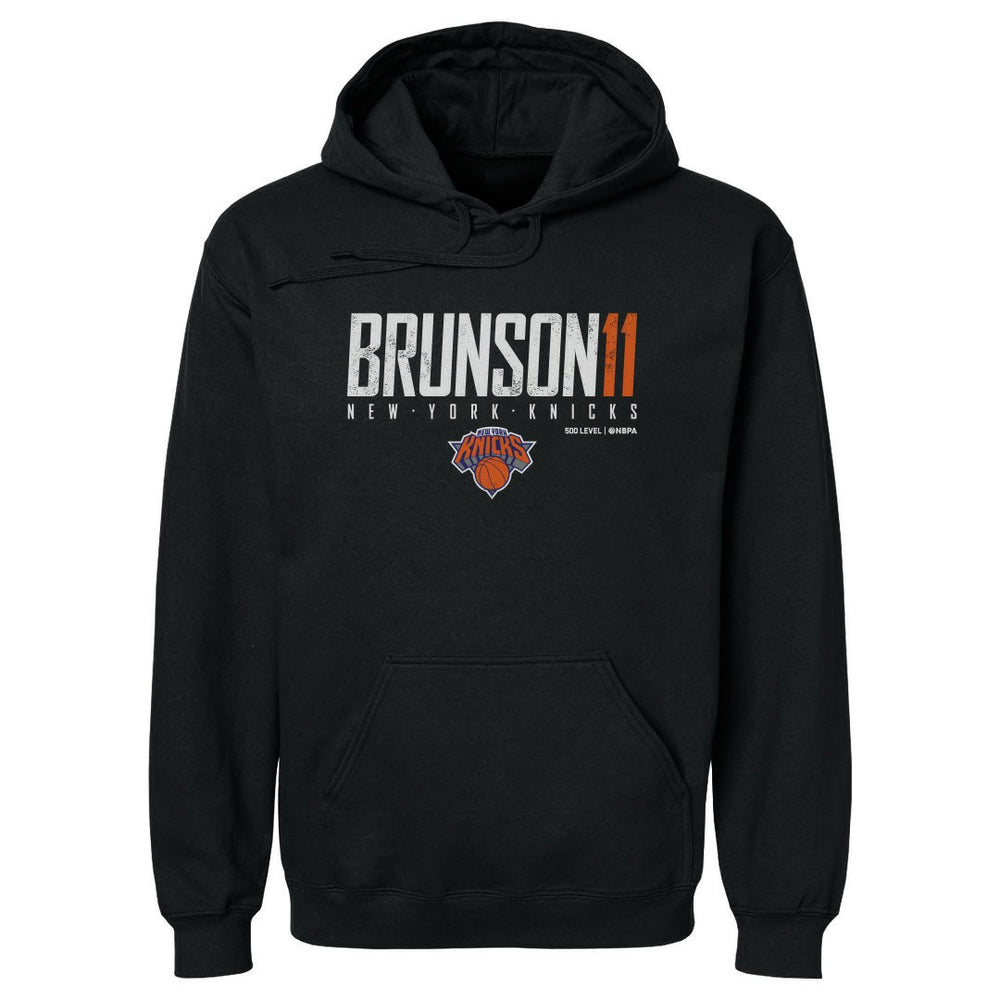 NBA Jalen Brunson New York Knicks 500 Level Elite Pullover Hoodie