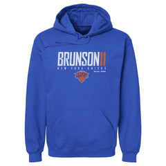 NBA Jalen Brunson New York Knicks 500 Level Elite Pullover Hoodie