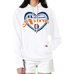 MLB Houston Astros G-III 4Her by Carl Banks Women's Double Heart Fleece Pullover Hoodie