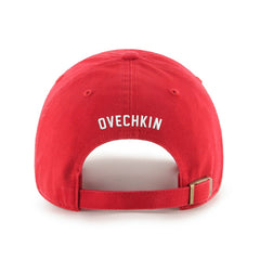 NHL Red Alexander Ovechkin Washington Capitals '47 895 Most Goals of All Time Clean Up Adjustable Hat
