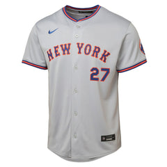 MLB Mark Vientos New York Mets Nike Youth Road Limited Jersey – Gray