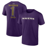 #1 Dad Jersey T-Shirt - Baltimore Ravens