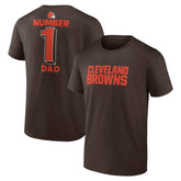 #1 Dad Jersey T-Shirt - Cleveland Browns