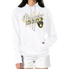 MLB Milwaukee Brewers Starter Women's Drive-In Pullover Hoodie