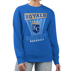 MLB Kansas City Royals Starter Women's Poster Print Pullover Sweatshirt