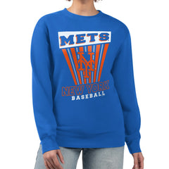 MLB New York Mets Starter Women's Poster Print Pullover Sweatshirt