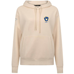 MLB Milwaukee Brewers Levelwear Women's Cooperstown Collection Adorn Core Logo Pullover Hoodie