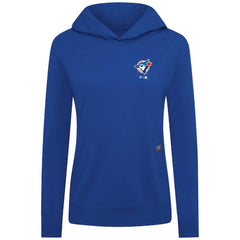 MLB Toronto Blue Jays Levelwear Women's Cooperstown Collection Relay Core Logo Pullover Hoodie