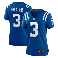 Spencer Shrader Women's Team Game Jersey - Indianapolis Colts