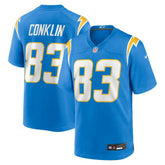 Tyler Conklin Team Game Jersey - Los Angeles Chargers