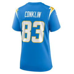 Tyler Conklin Women's Team Game Jersey - Los Angeles Chargers