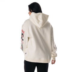 The Wild Collective Unisex Stacked Graphic Sleeve Fleece Hoodie - Kansas City Chiefs