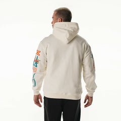 The Wild Collective Unisex Stacked Graphic Sleeve Fleece Hoodie - Miami Dolphins