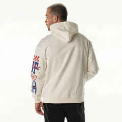 The Wild Collective Unisex Stacked Graphic Sleeve Fleece Hoodie - Buffalo Bills