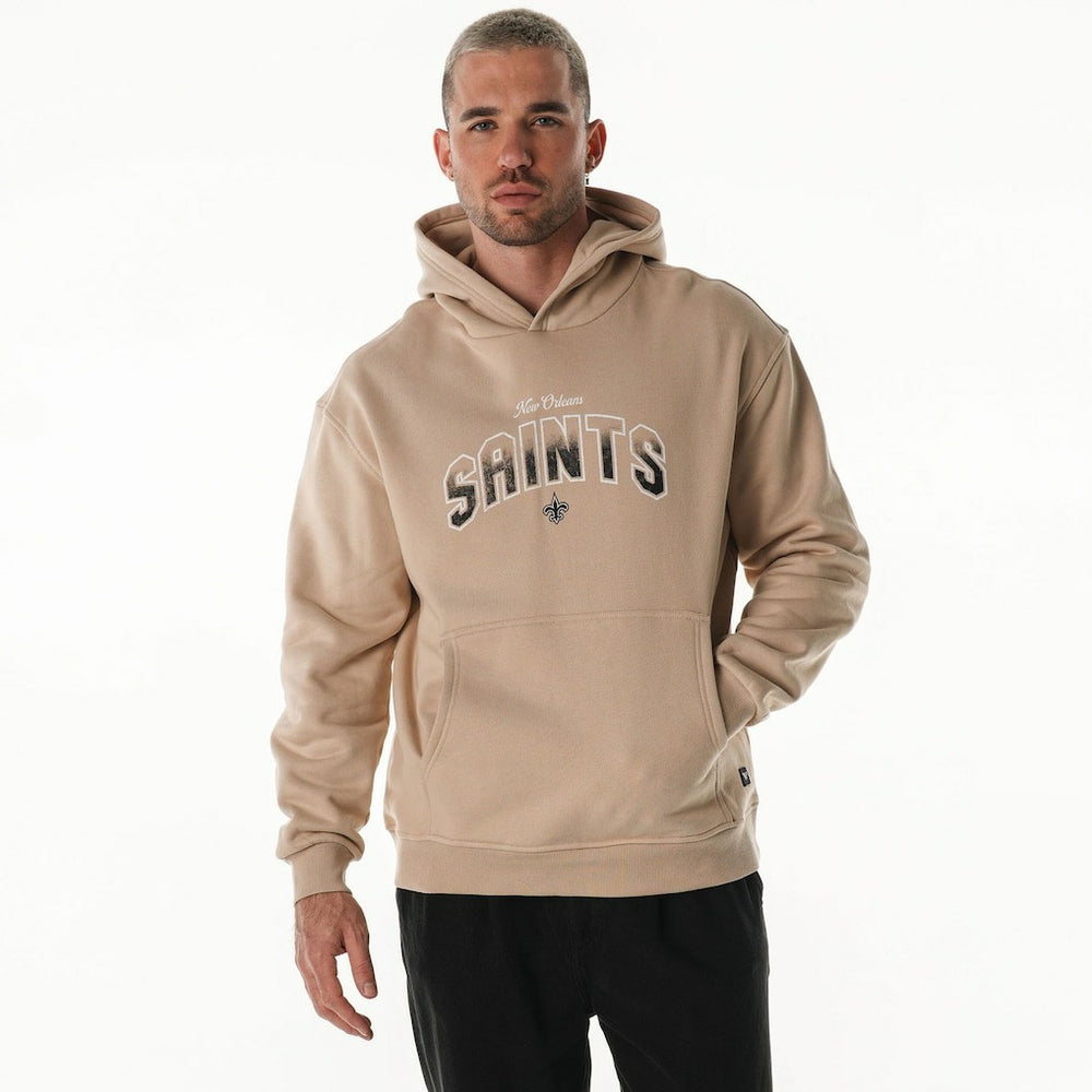 The Wild Collective Unisex Oversized Graphic Fleece Hoodie - New Orleans Saints