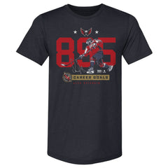 NHL Navy Alexander Ovechkin Washington Capitals 500 Level NHL All-Time Leading Goal Scorer Tri-Blend Number T-Shirt