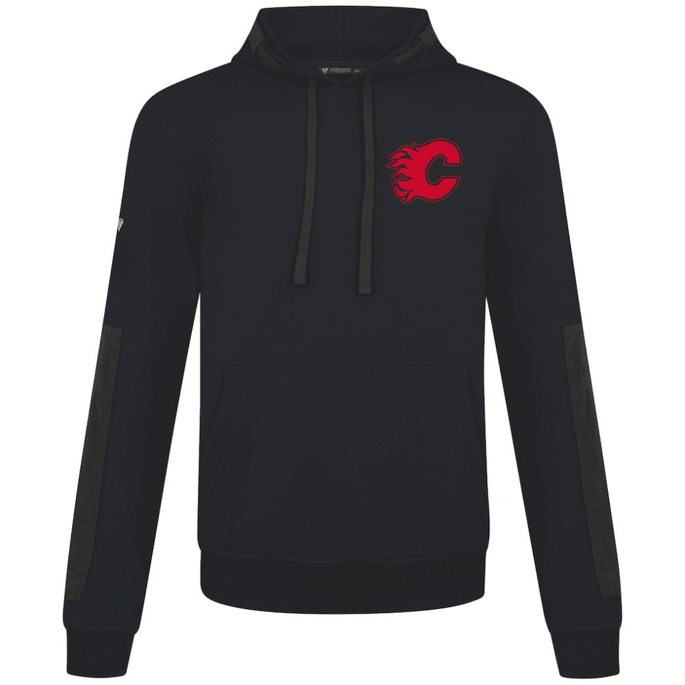 NHL Black Calgary Flames Levelwear Bombay Response Pullover Hoodie