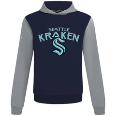 NHL Deep Sea Blue/Gray Seattle Kraken Levelwear Ultimate Mission Pullover Hoodie