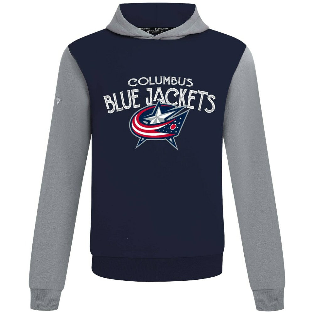 NHL Navy/Gray Columbus Blue Jackets Levelwear Ultimate Mission Pullover Hoodie