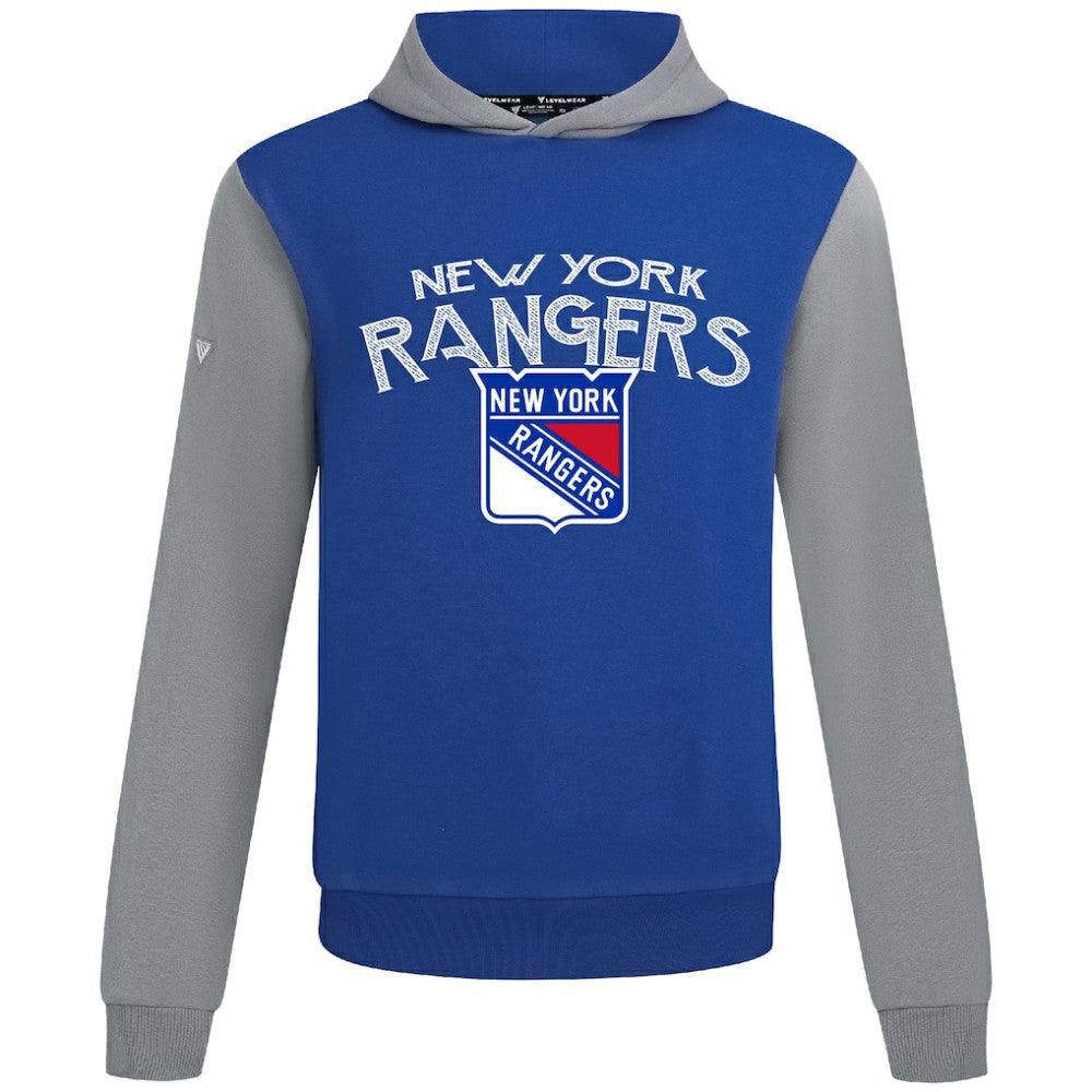 NHL Royal/Gray New York Rangers Levelwear Ultimate Mission Pullover Hoodie