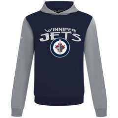 NHL Navy/Gray Winnipeg Jets Levelwear Ultimate Mission Pullover Hoodie