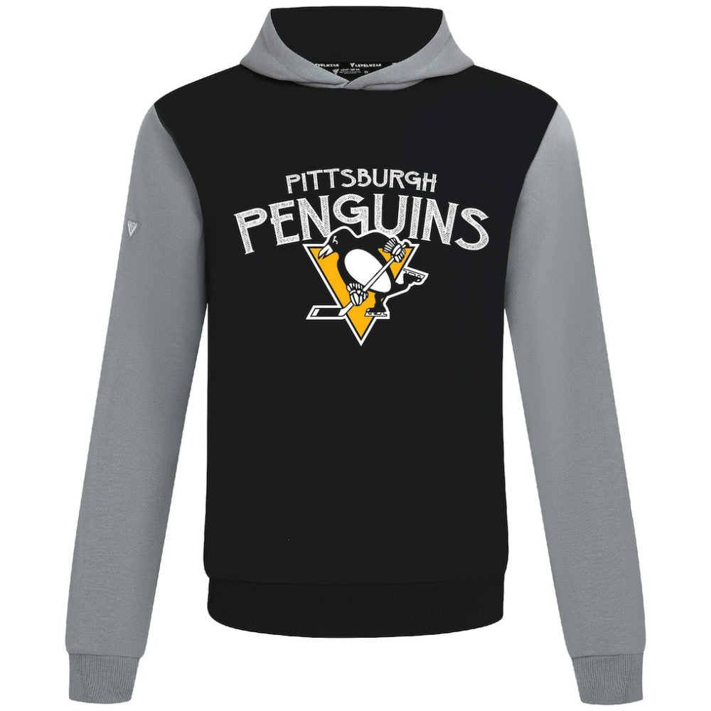 NHL Black/Gray Pittsburgh Penguins Levelwear Ultimate Mission Pullover Hoodie