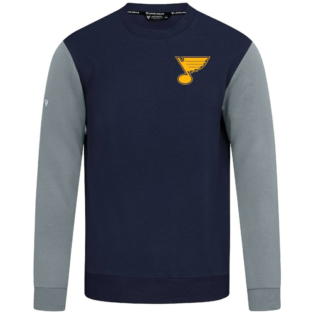 NHL Navy/Gray St. Louis Blues Levelwear Ultimate Response Sweatshirt