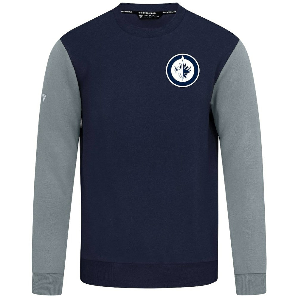NHL Navy/Gray Winnipeg Jets Levelwear Ultimate Response Sweatshirt