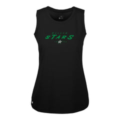 NHL Black Dallas Stars Levelwear Women's Macy Scratched Tank Top