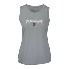 NHL Gray Vegas Golden Knights Levelwear Women's Macy Scratched Tank Top