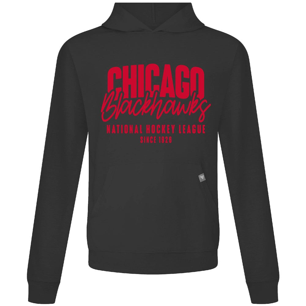 NHL Black Chicago Blackhawks Levelwear Relay Response Pullover Hoodie