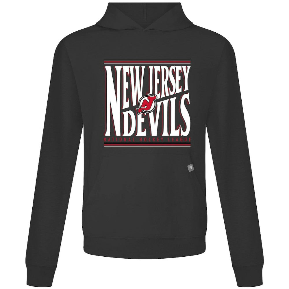 NHL Black New Jersey Devils Levelwear Relay Powerhouse Pullover Hoodie
