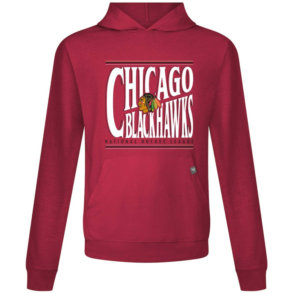 NHL Red Chicago Blackhawks Levelwear Relay Powerhouse Pullover Hoodie