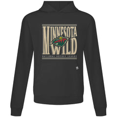 NHL Black Minnesota Wild Levelwear Relay Powerhouse Pullover Hoodie