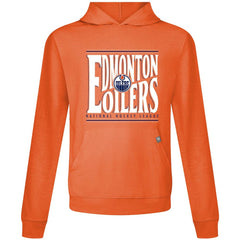 NHL Orange Edmonton Oilers Levelwear Relay Powerhouse Pullover Hoodie