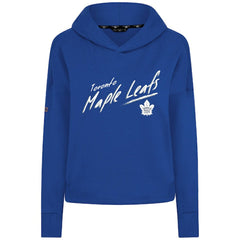 NHL Royal Toronto Maple Leafs Levelwear Women's Sweet Sizzle Tri-Blend Cropped Pullover Hoodie