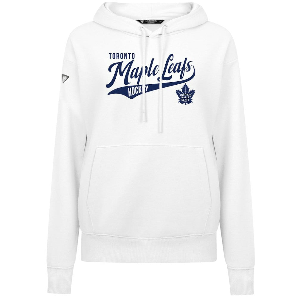 NHL White Toronto Maple Leafs Levelwear Women's Adorn Glide Pullover Hoodie