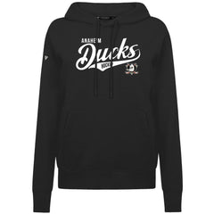 NHL Black Anaheim Ducks Levelwear Women's Adorn Glide Pullover Hoodie