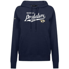 NHL Navy Nashville Predators Levelwear Women's Adorn Glide Pullover Hoodie