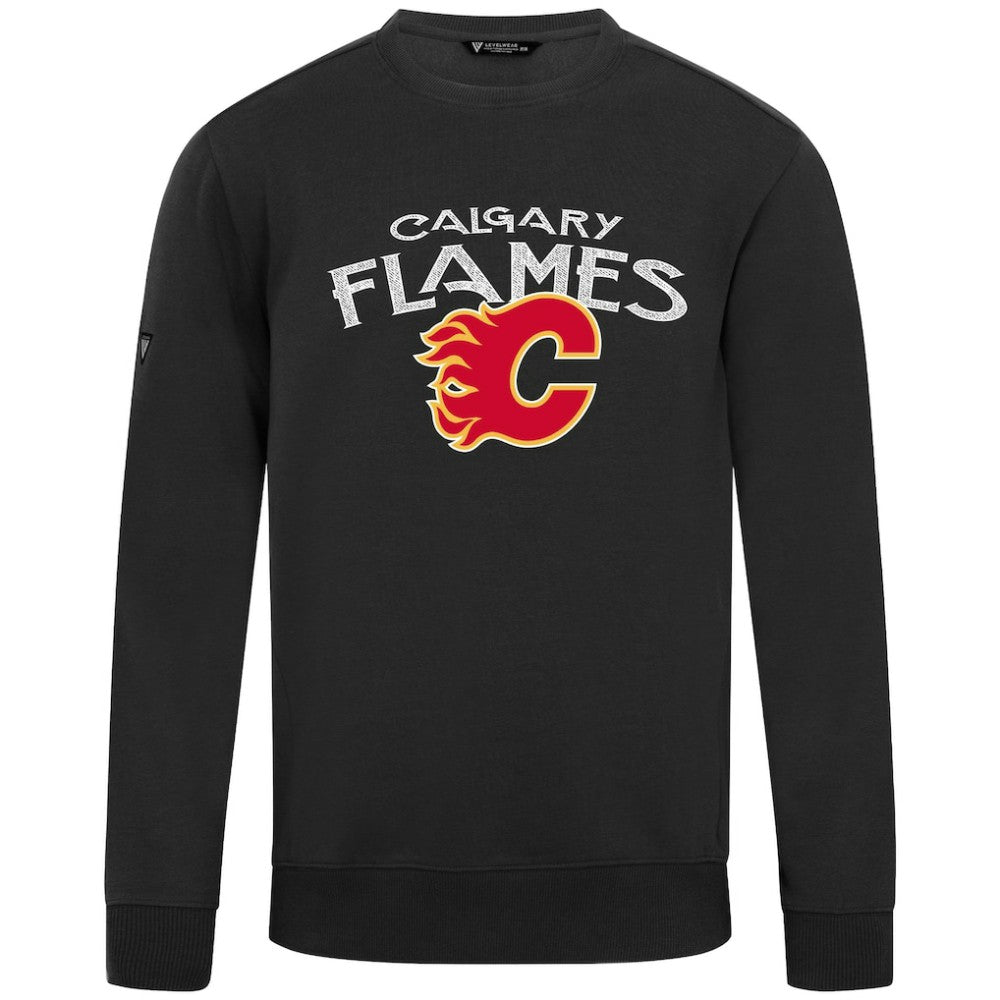 NHL Black Calgary Flames Levelwear Zane Mission Sweatshirt