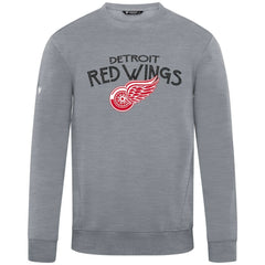 NHL Gray Detroit Red Wings Levelwear Zane Mission Sweatshirt
