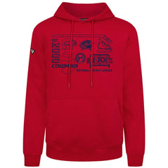 NHL Red Columbus Blue Jackets Levelwear Podium Campaign Pullover Hoodie