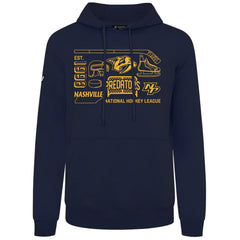 NHL Navy Nashville Predators Levelwear Podium Campaign Pullover Hoodie