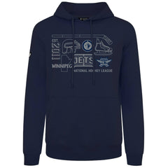 NHL Navy Winnipeg Jets Levelwear Podium Campaign Pullover Hoodie