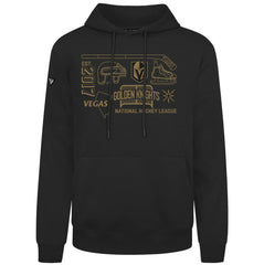 NHL Black Vegas Golden Knights Levelwear Podium Campaign Pullover Hoodie