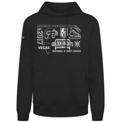 NHL Black Vegas Golden Knights Levelwear Podium Campaign Pullover Hoodie