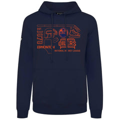 NHL Navy Edmonton Oilers Levelwear Podium Campaign Pullover Hoodie
