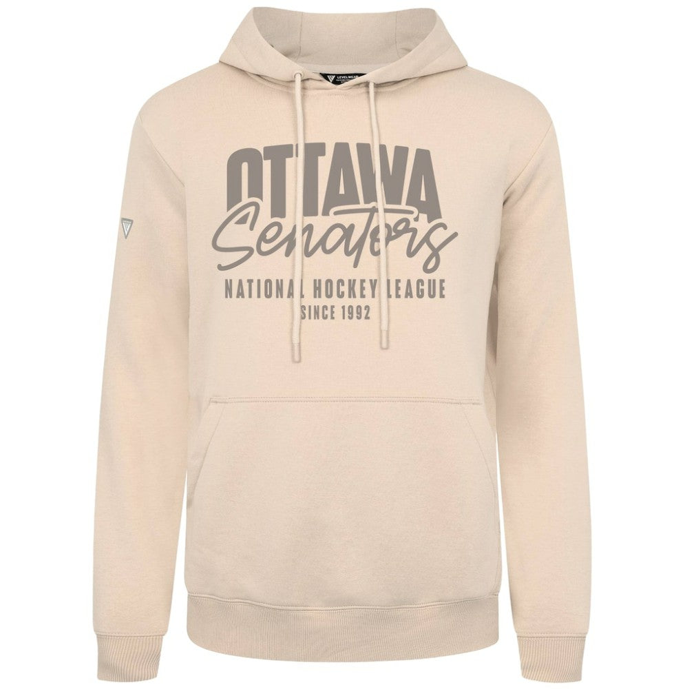 NHL Khaki Ottawa Senators Levelwear Podium Response Pullover Hoodie
