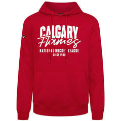 NHL Red Calgary Flames Levelwear Podium Response Pullover Hoodie