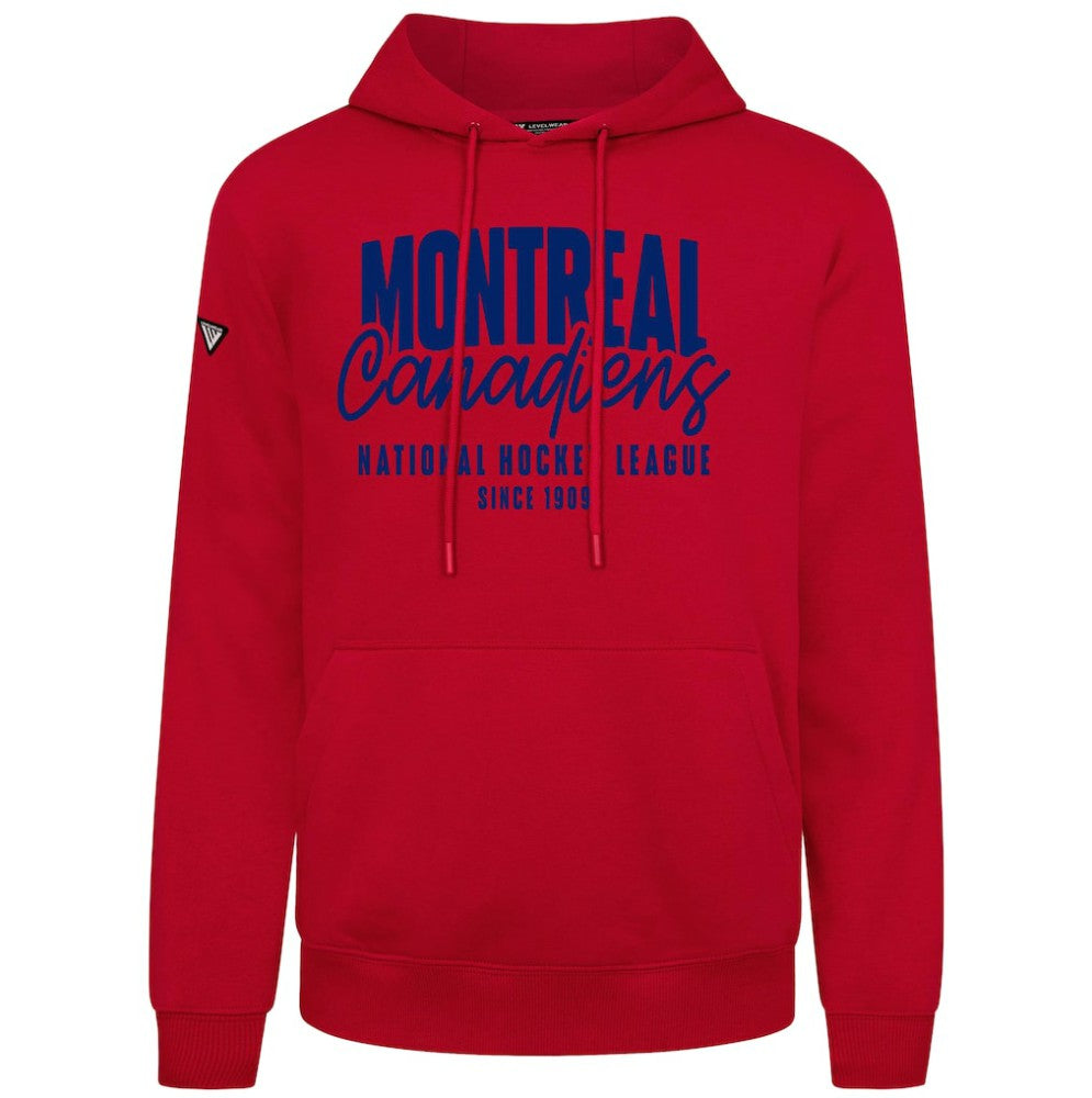 NHL Red Montreal Canadiens Levelwear Podium Response Pullover Hoodie